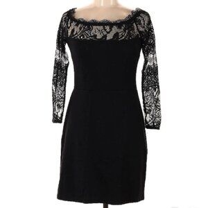BB Dakota Size 6 Cocktail black short dress intricate lace detail